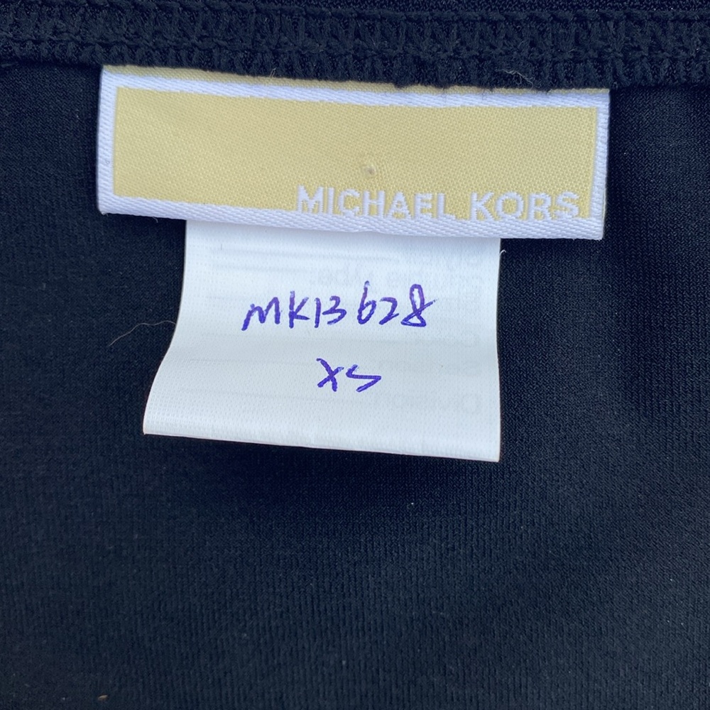 Michael Kors Swim Black belt wrap skirt coverup Vintage (sample piece) NWOT - Picture 7 of 9